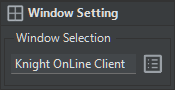 Window Binding interface