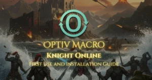 Optiv Macro initial setup steps — license activation and basic configuration for Knight Online.