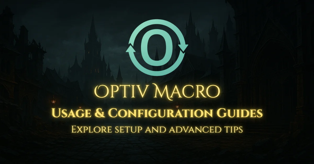 Optiv Macro: Knight Online Macro Guides & Settings