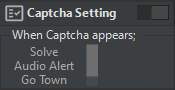 Captcha Protection interface